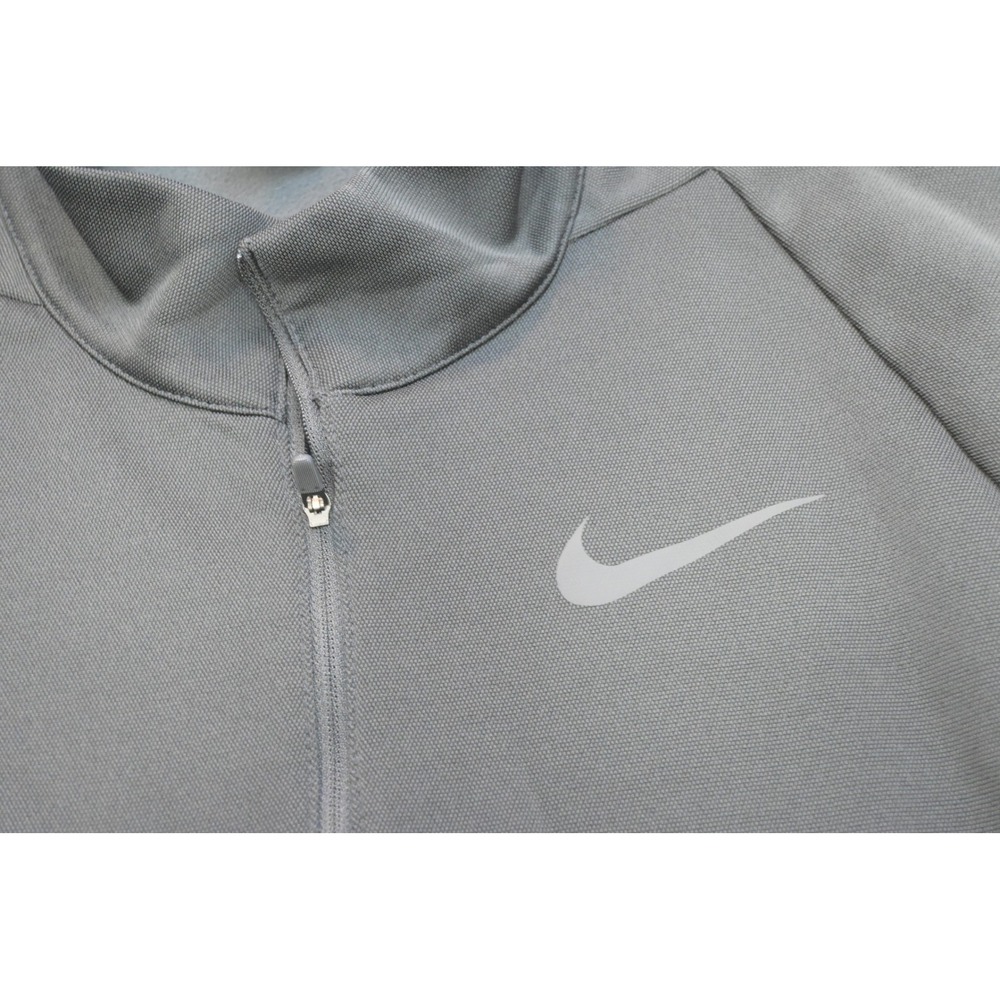 Nike Pullover Golf Jacket Mens Large Gray 1/4 Zip Long Sleeve Athletic Excellent - Picture 6 of 10